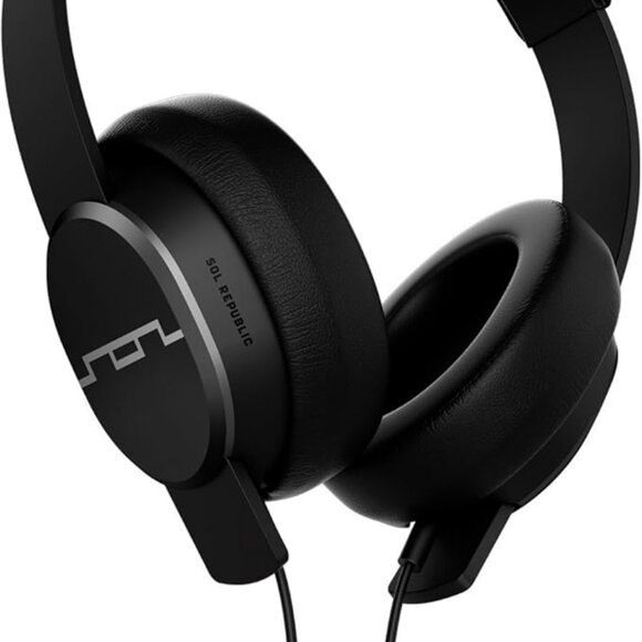 **NEW** Sol Republic Master Tracks SOL-HP1601BK Over the Head Headphones - Black - Picture 3 of 5